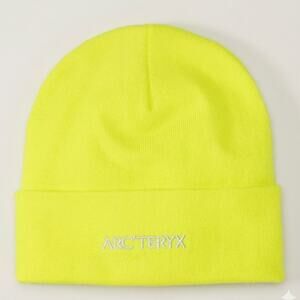 NEW Arc'teryx Embroidered Logo Beanie Neon Yellow High-Vis Gorpcore Toque Hat